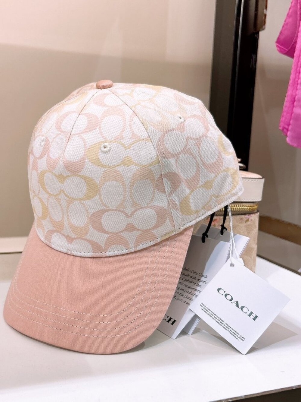 nwt coach Signature Baseball Hat for women one size